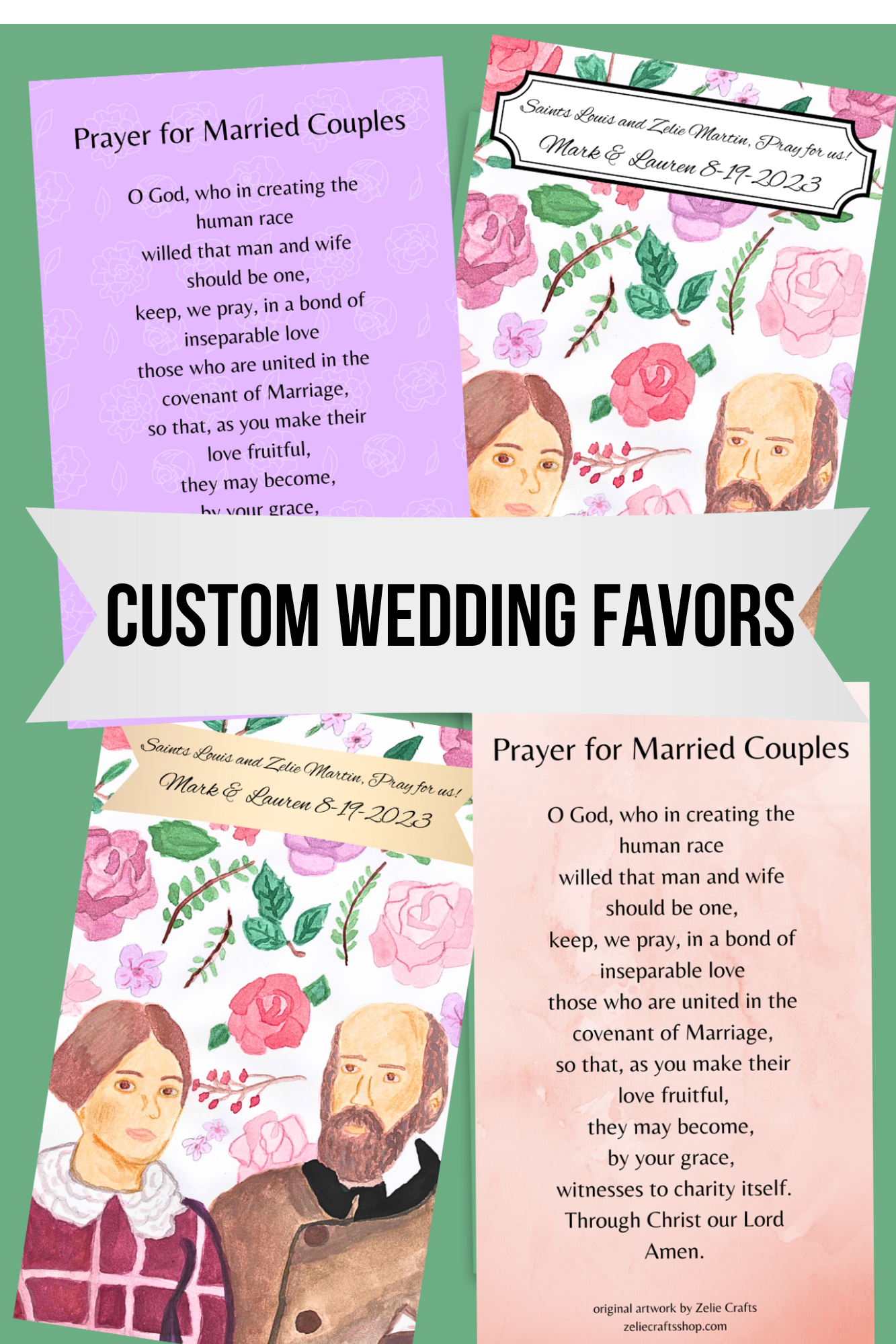 Custom wedding favors - wedding cards