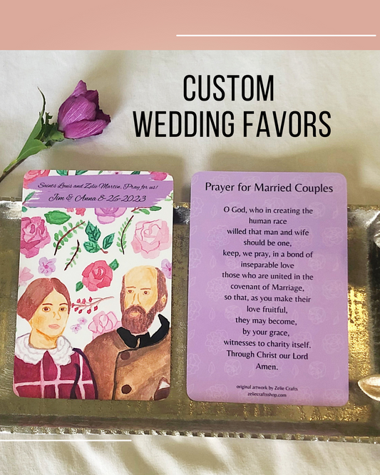 Custom wedding favors - wedding cards