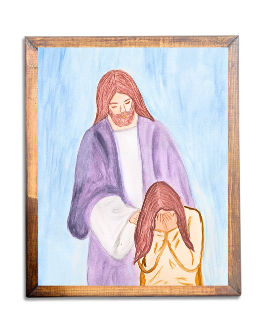 “He Cries with You” Jesus Christ Wall Art