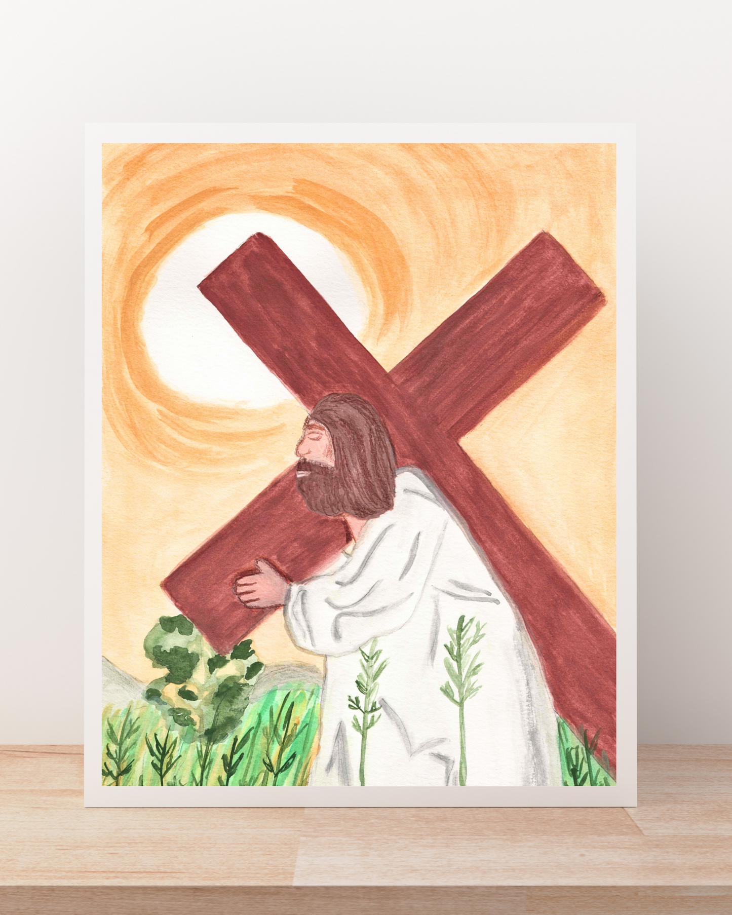 Jesus carries His Cross