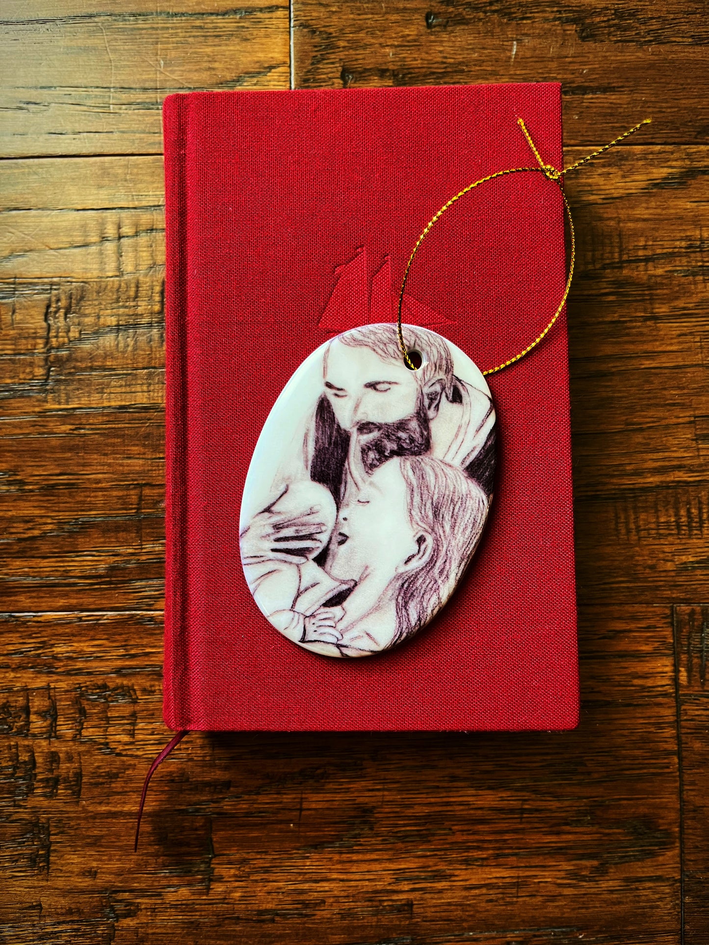 Holy Family Ceramic Ornament