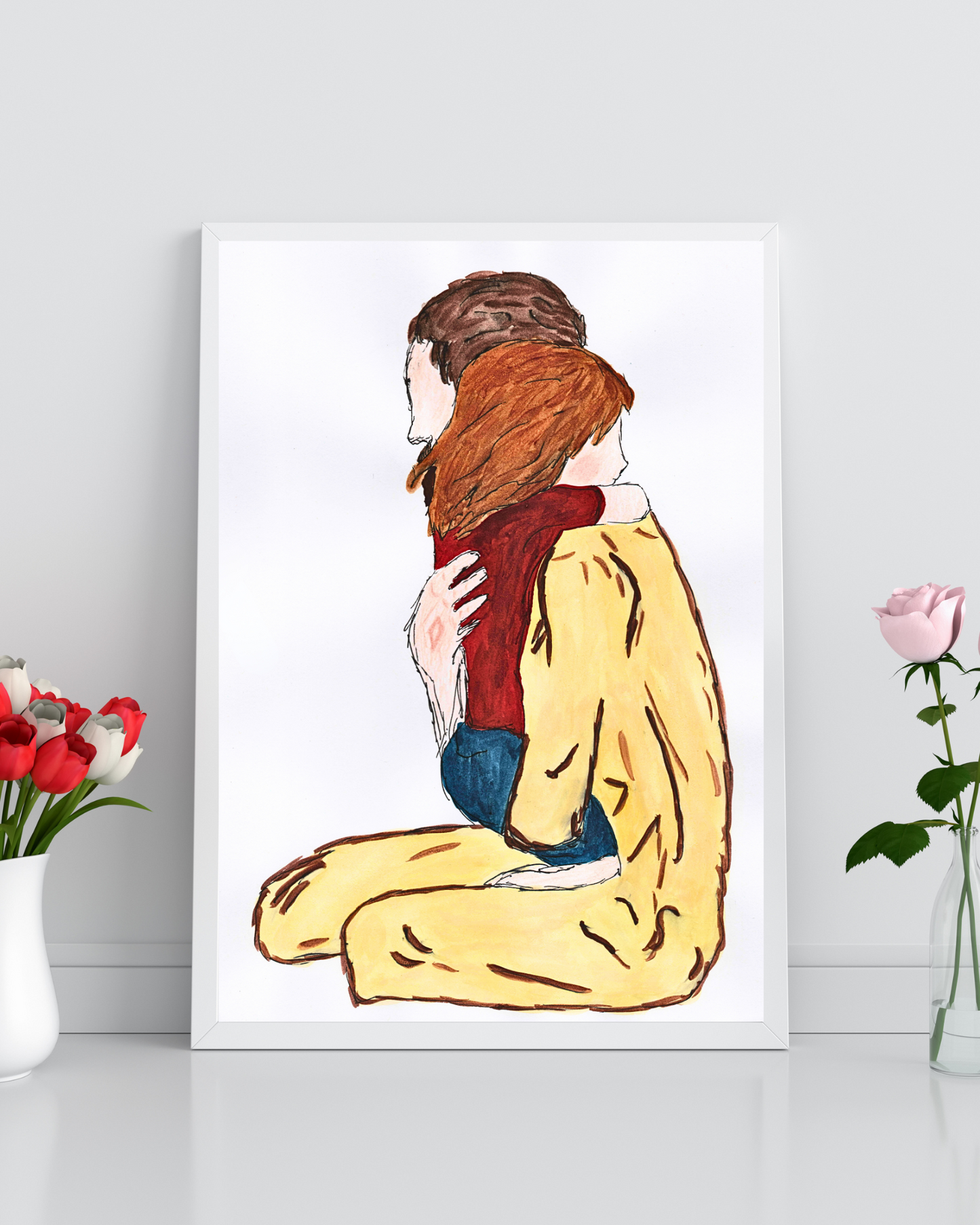 In His Arms - Jesus Holding a Child Physical Prints