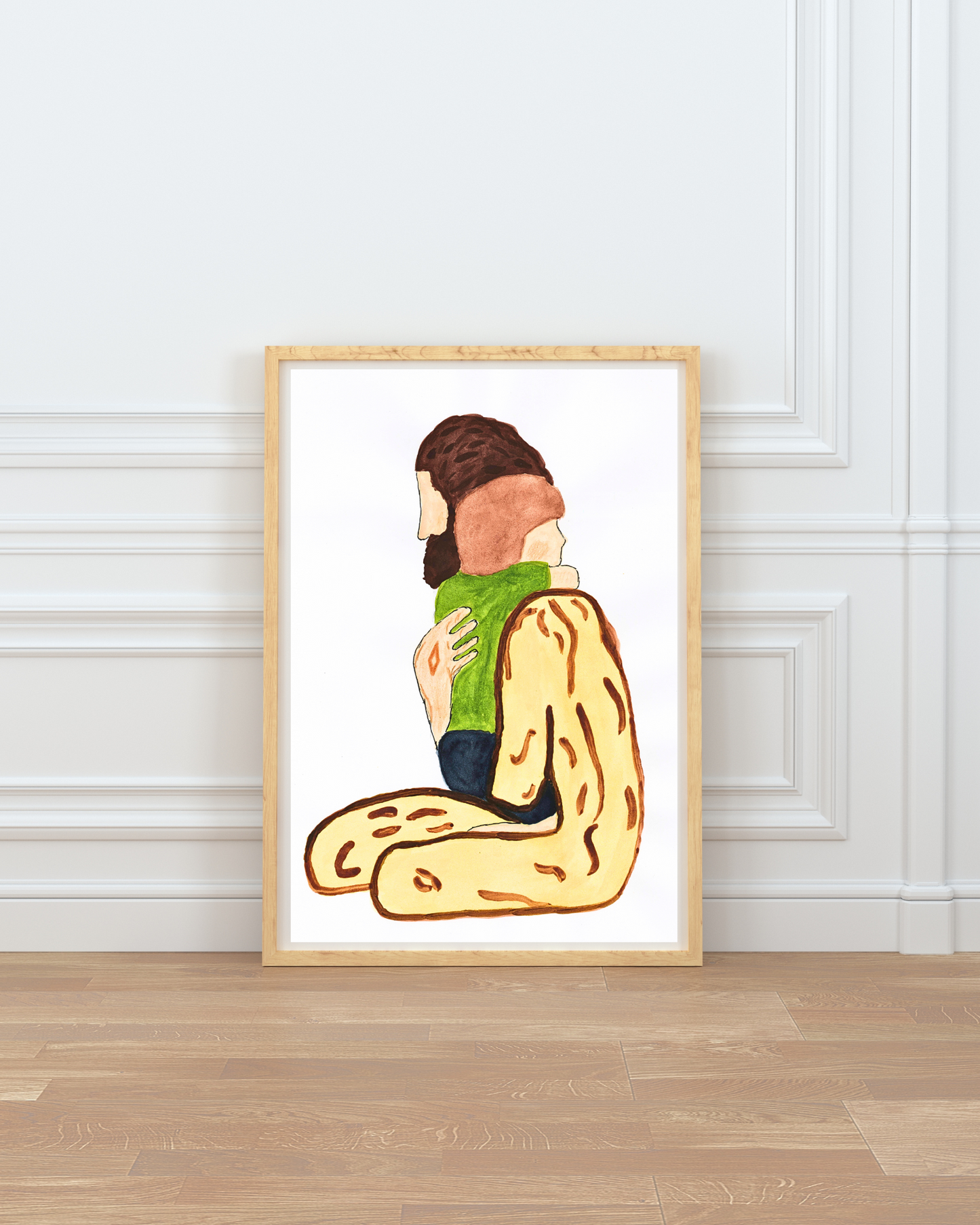 In His Arms - Jesus Holding a Child Physical Prints