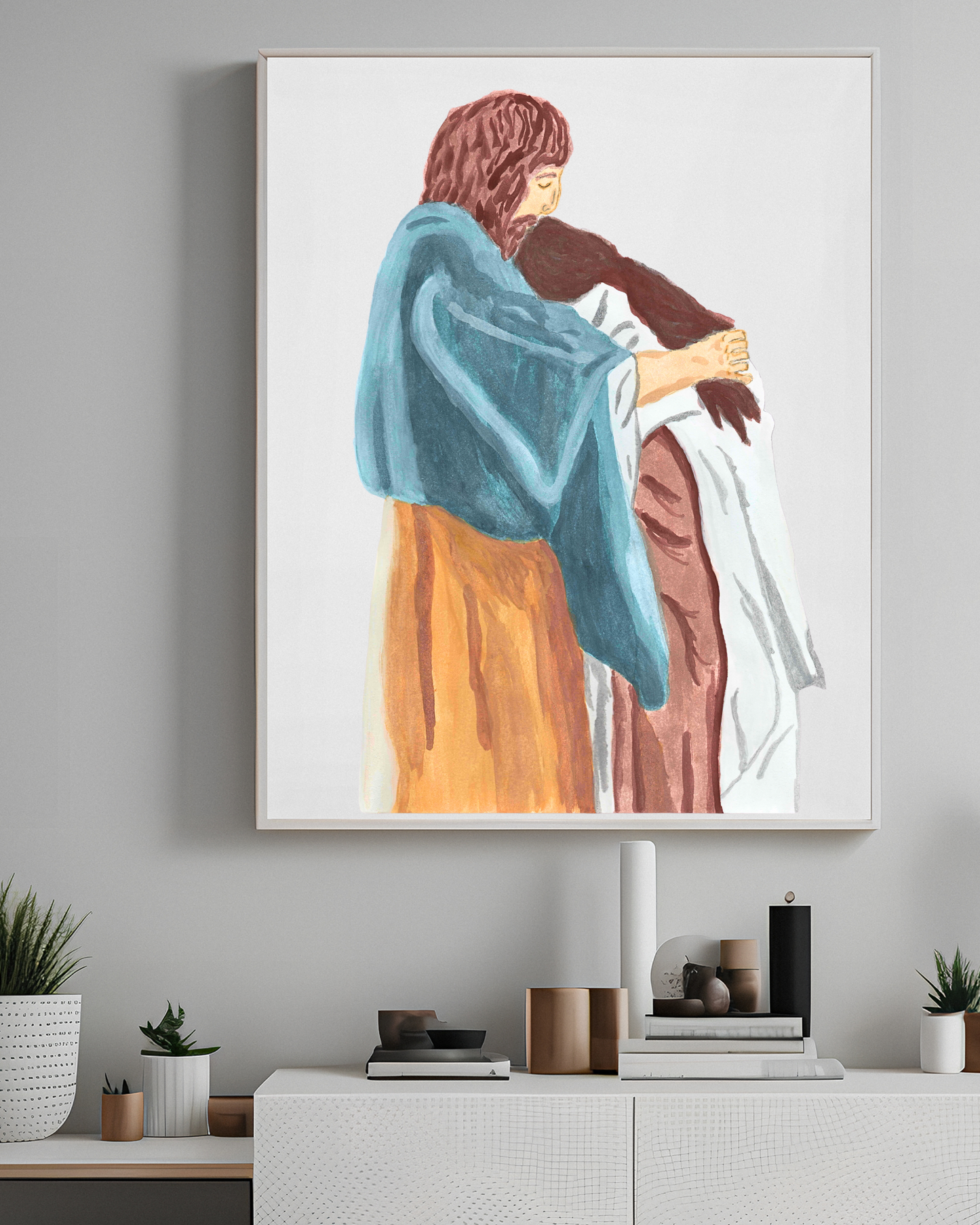 Jesus Healing Mary Magdalene Print