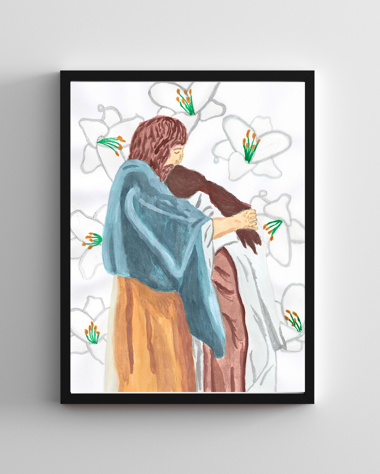 Jesus Healing Mary Magdalene Print