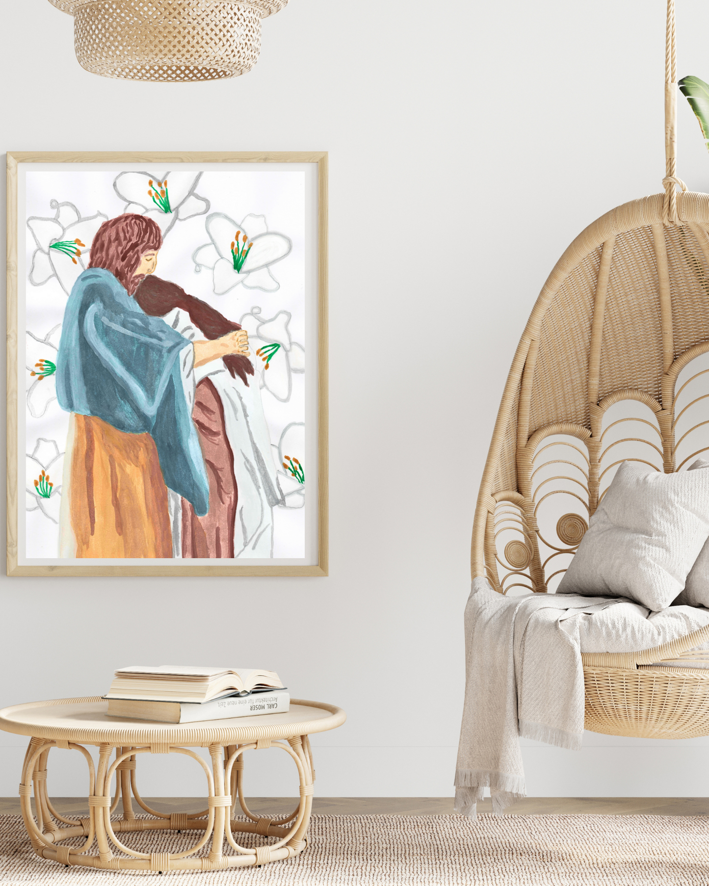 Jesus Healing Mary Magdalene Print