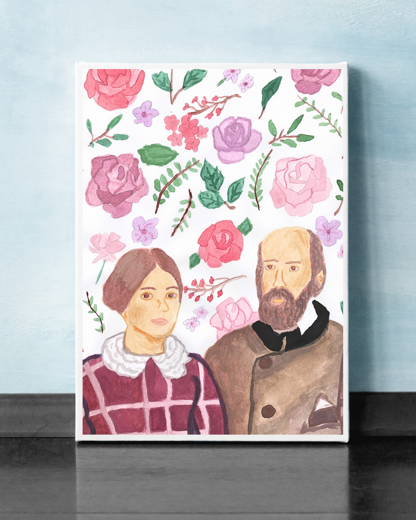 Saint Zelie and Louis Martin Canvas Board