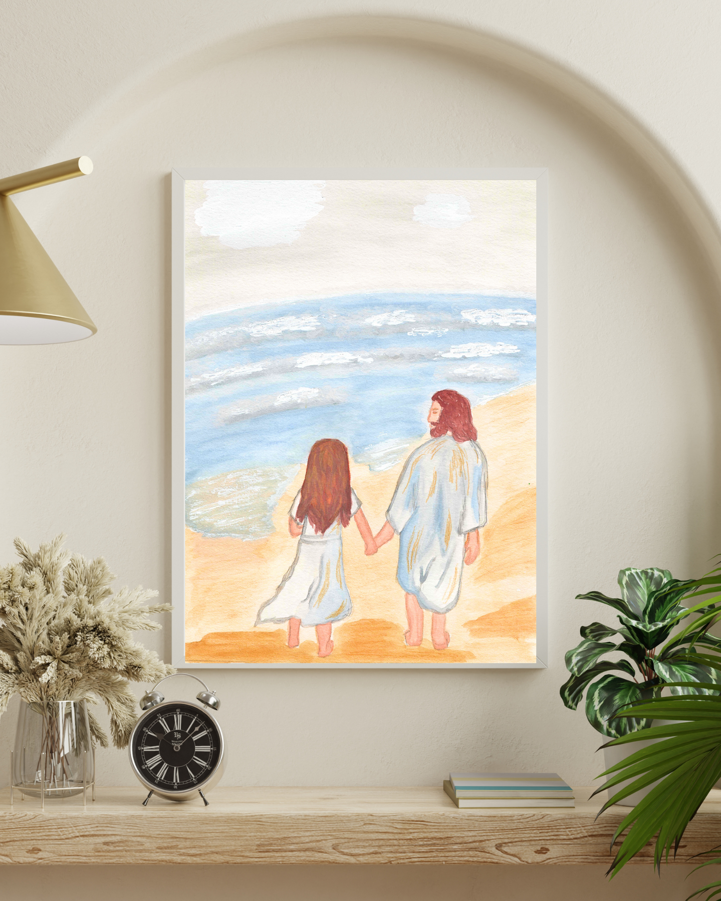 Jesus Lead Me Watercolor Print