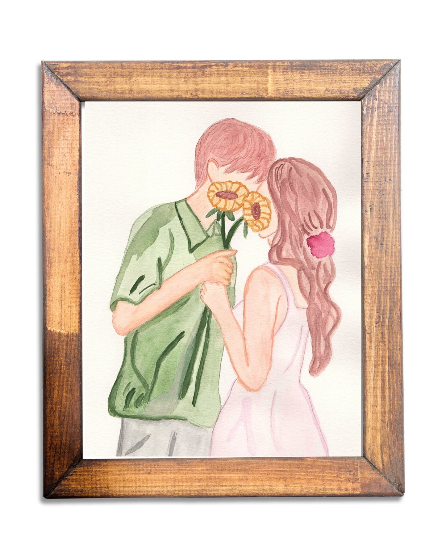 Newlyweds Watercolor Print