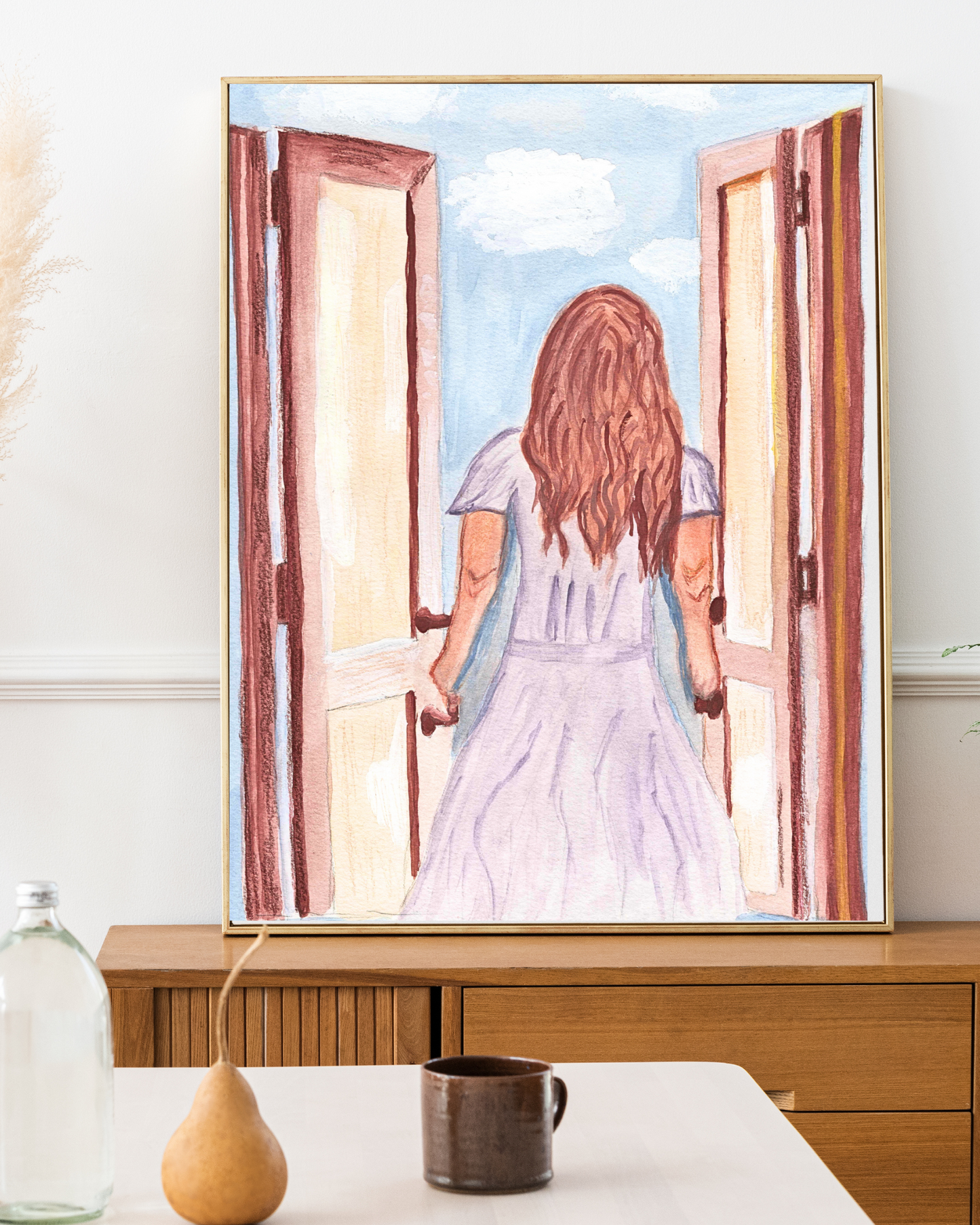 Open Door Watercolor Print