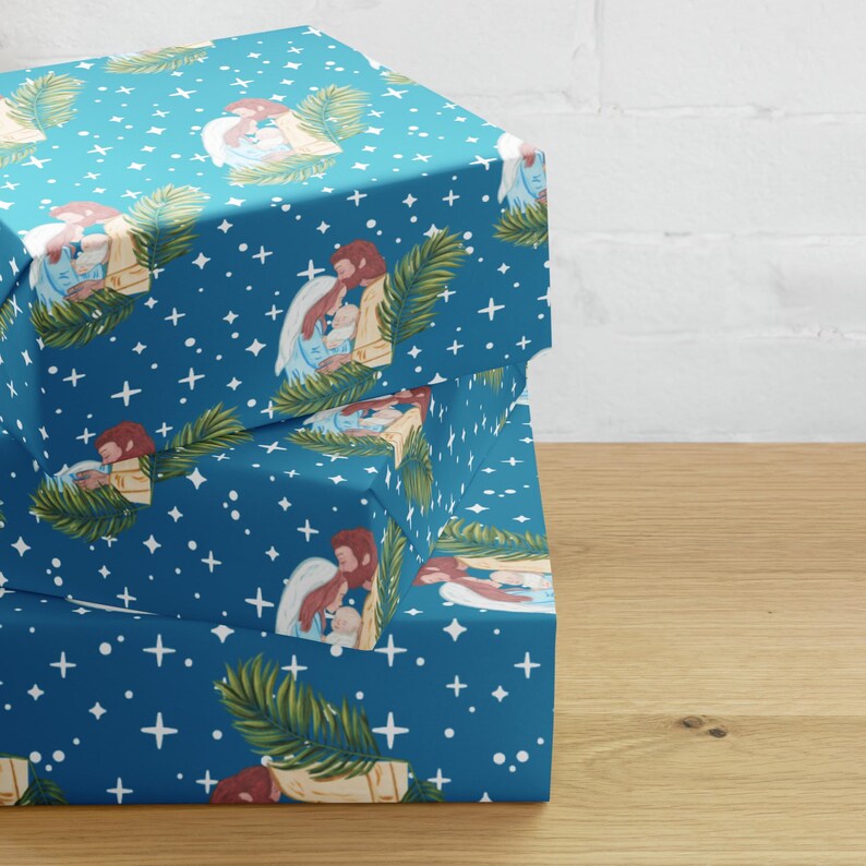 Nativity Scene Wrapping paper sheets