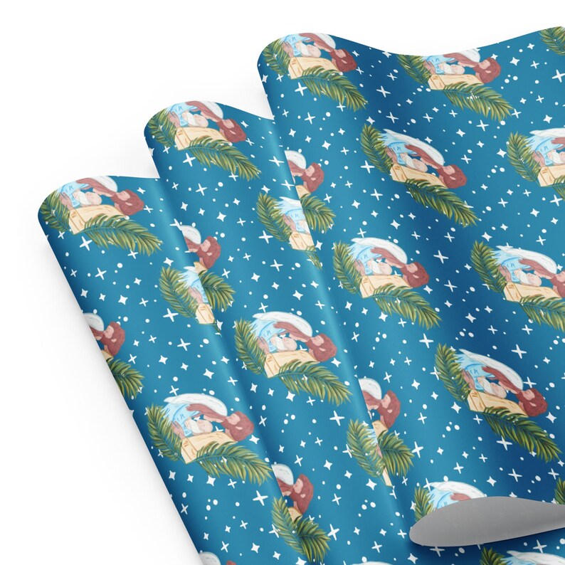 Nativity Scene Wrapping paper sheets