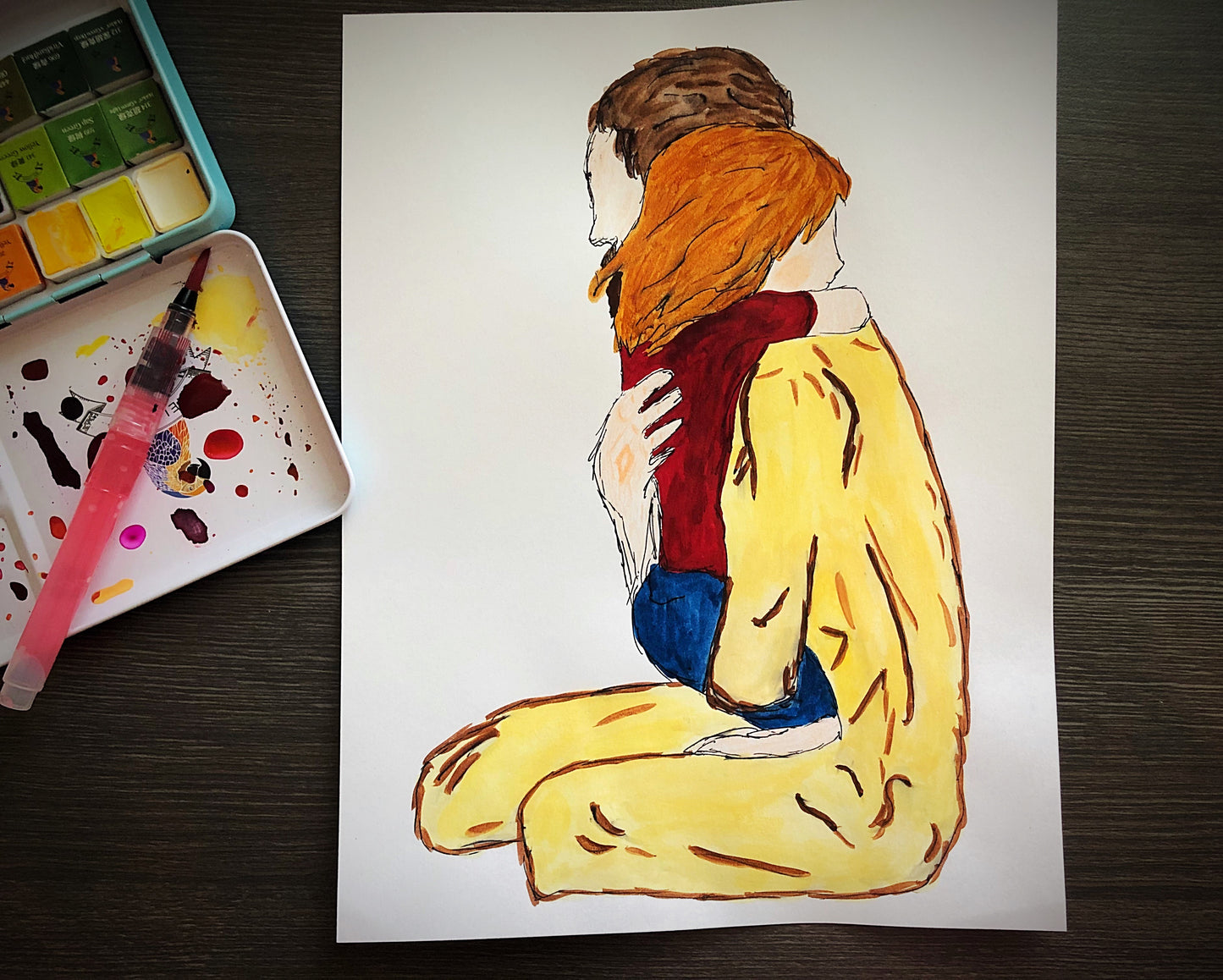 In His Arms - Jesus Holding a Child Physical Prints