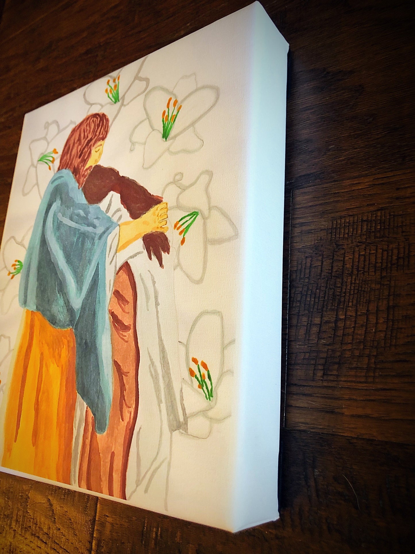 The Holy Family Canvas Board