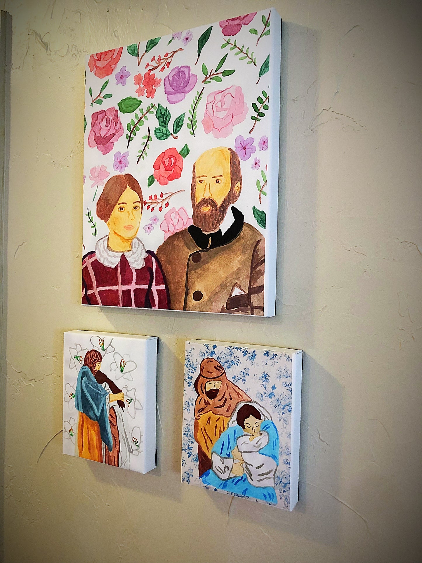 Saint Zelie and Louis Martin Canvas Board
