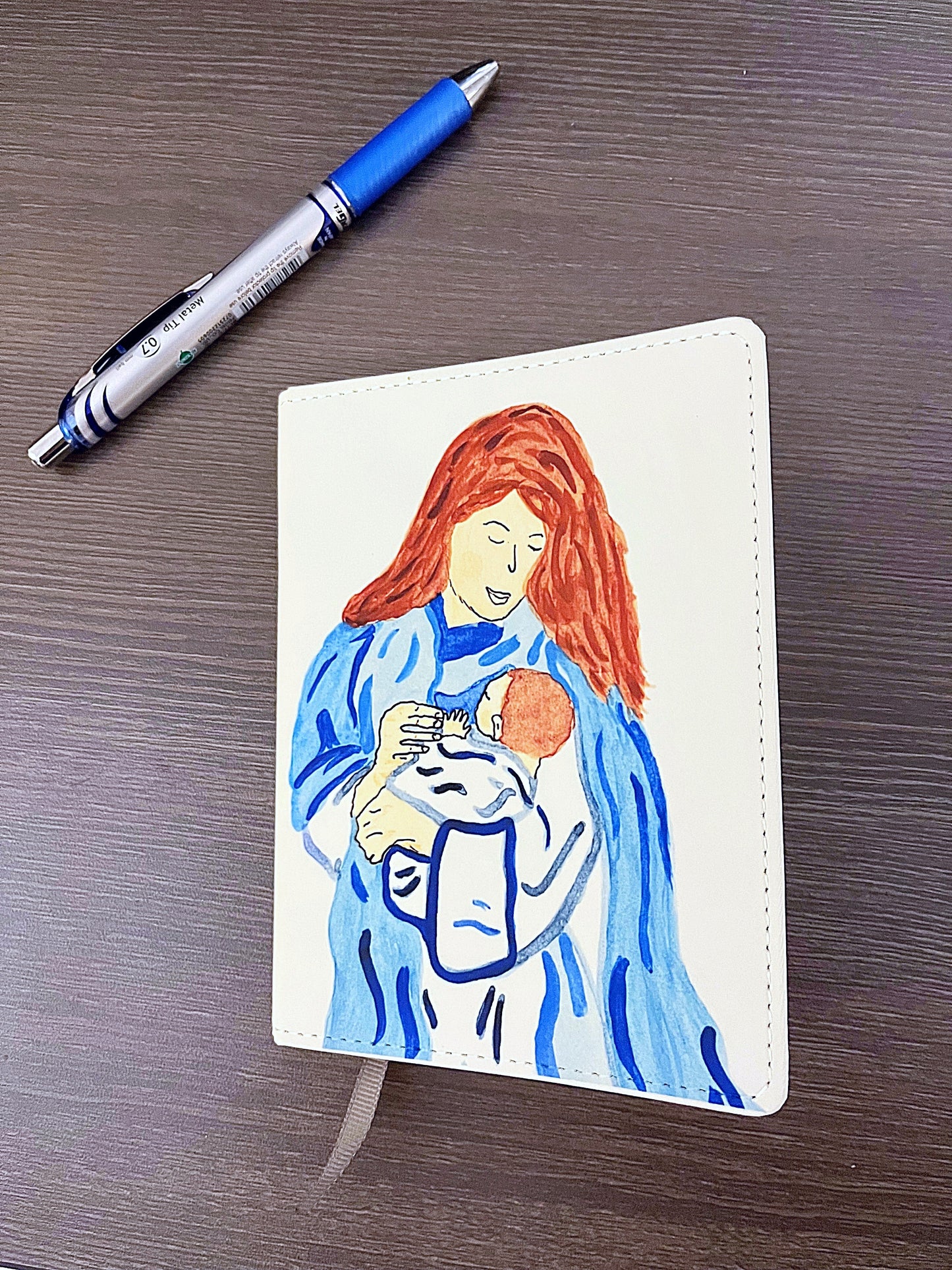 Mary and Infant Jesus journal/ Mass notebook