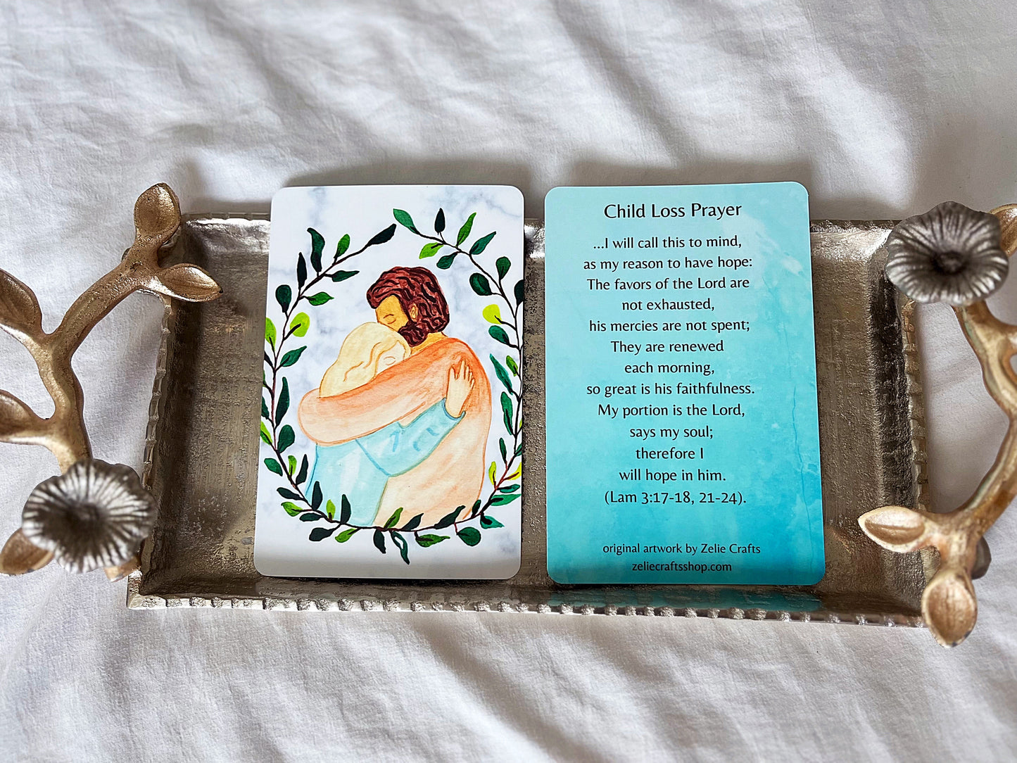 Child Loss prayer card - miscarriage gift