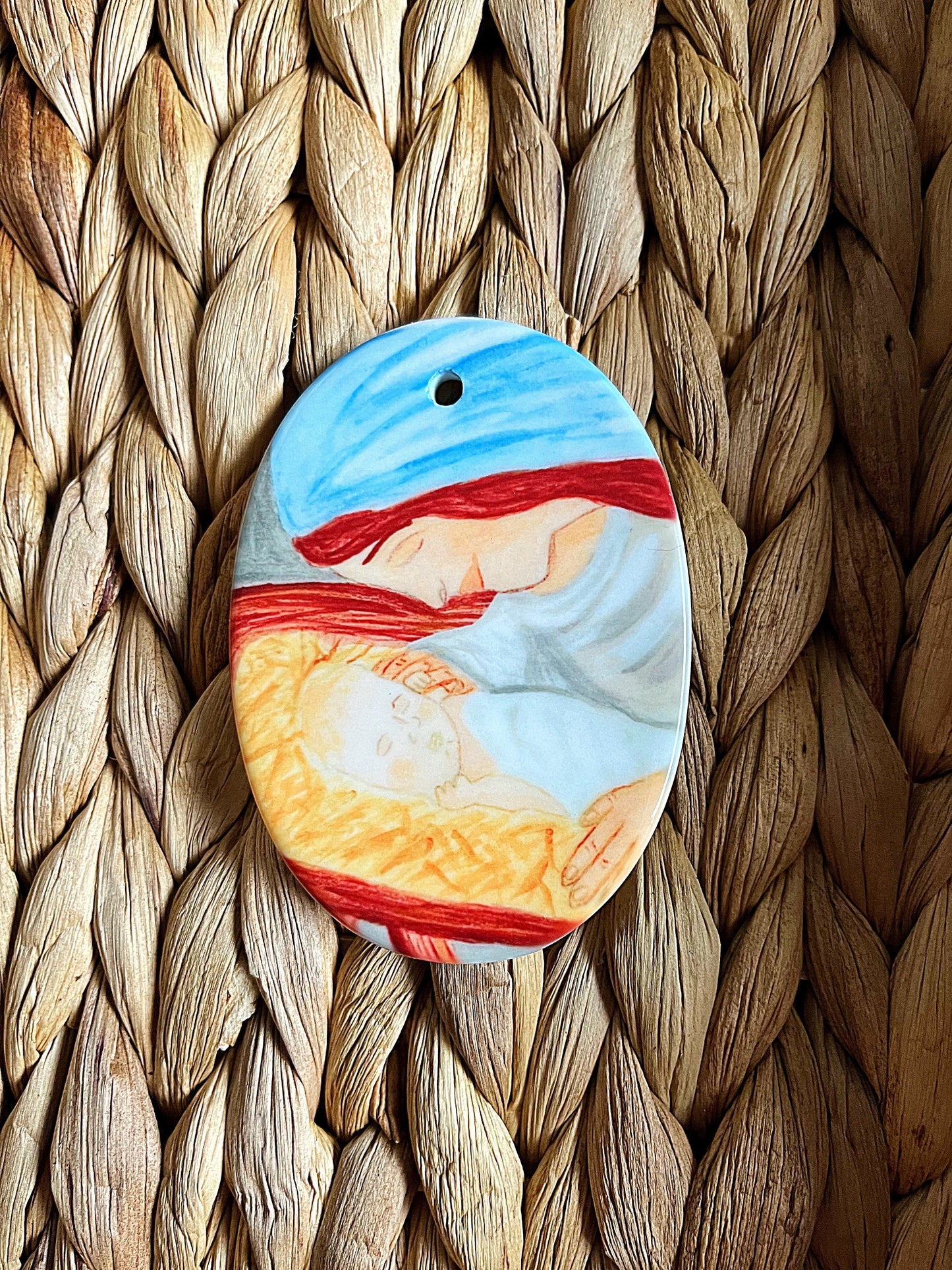 Holy Family Ceramic Ornaments
