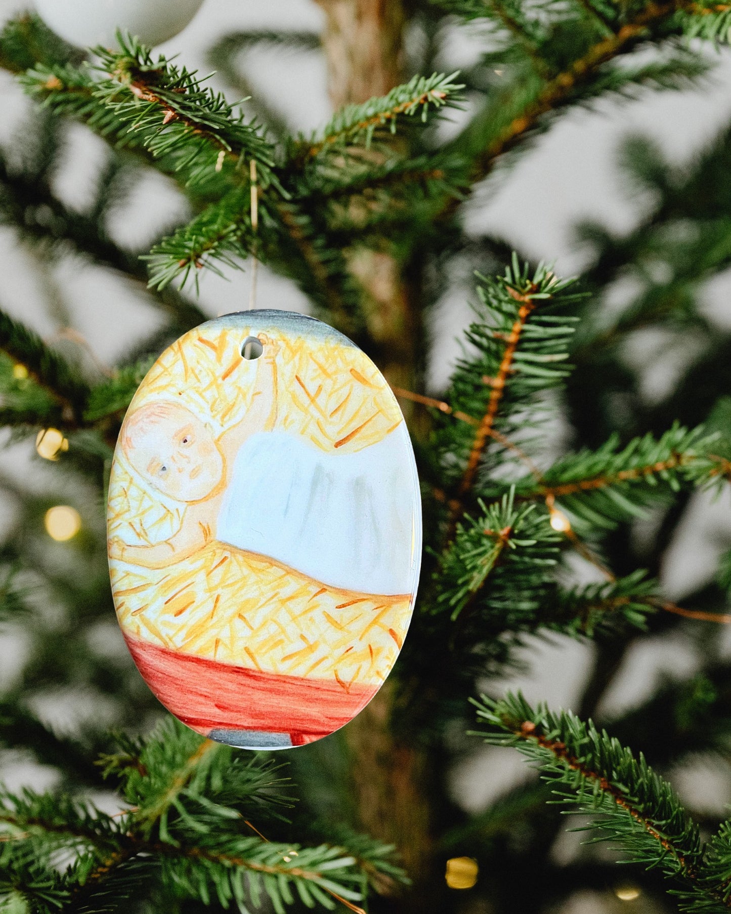 Holy Family Ceramic Ornaments