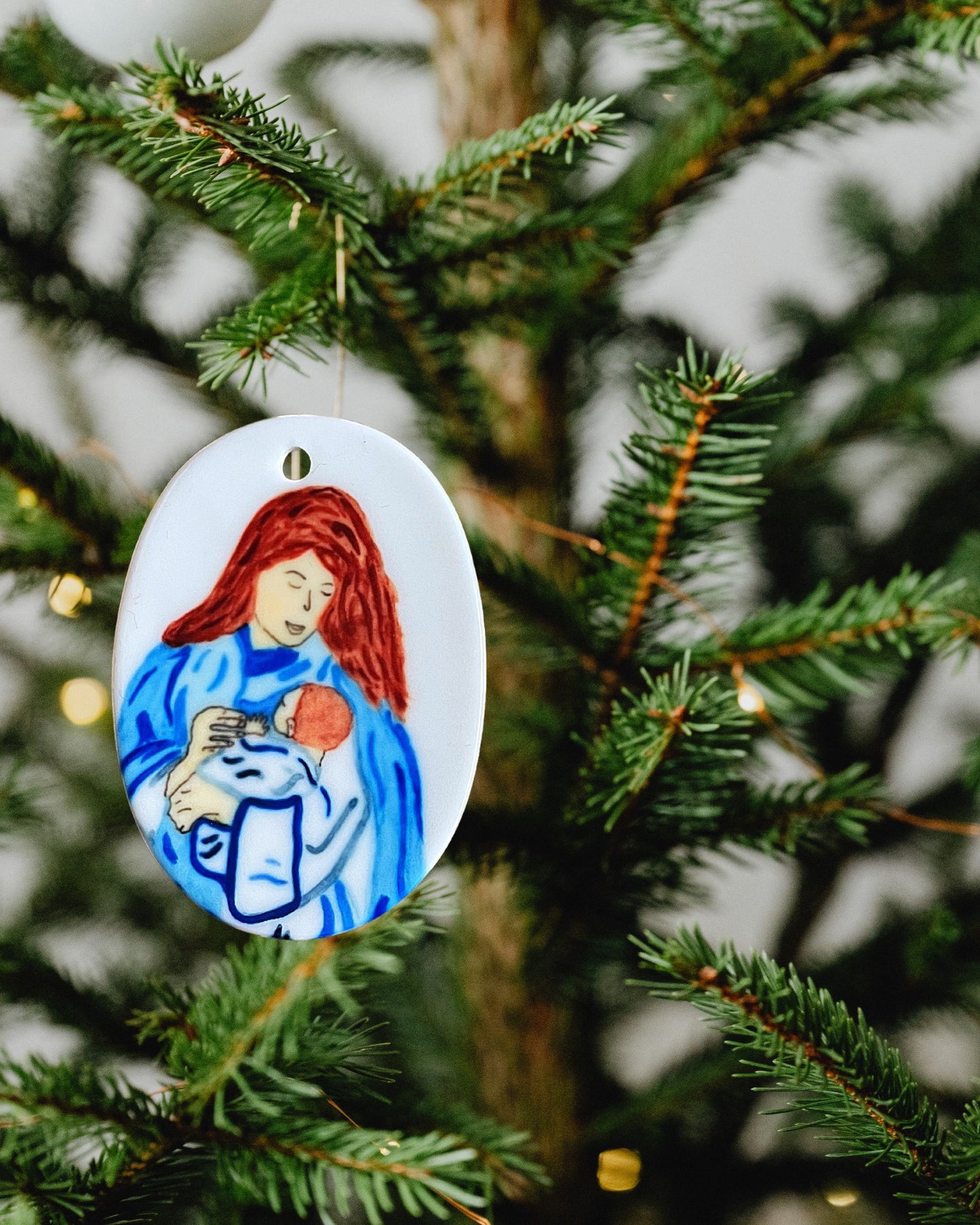 Holy Family Ceramic Ornaments