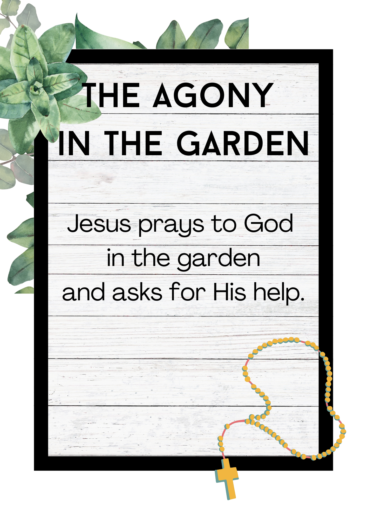 Mysteries of the Rosary Flash Cards