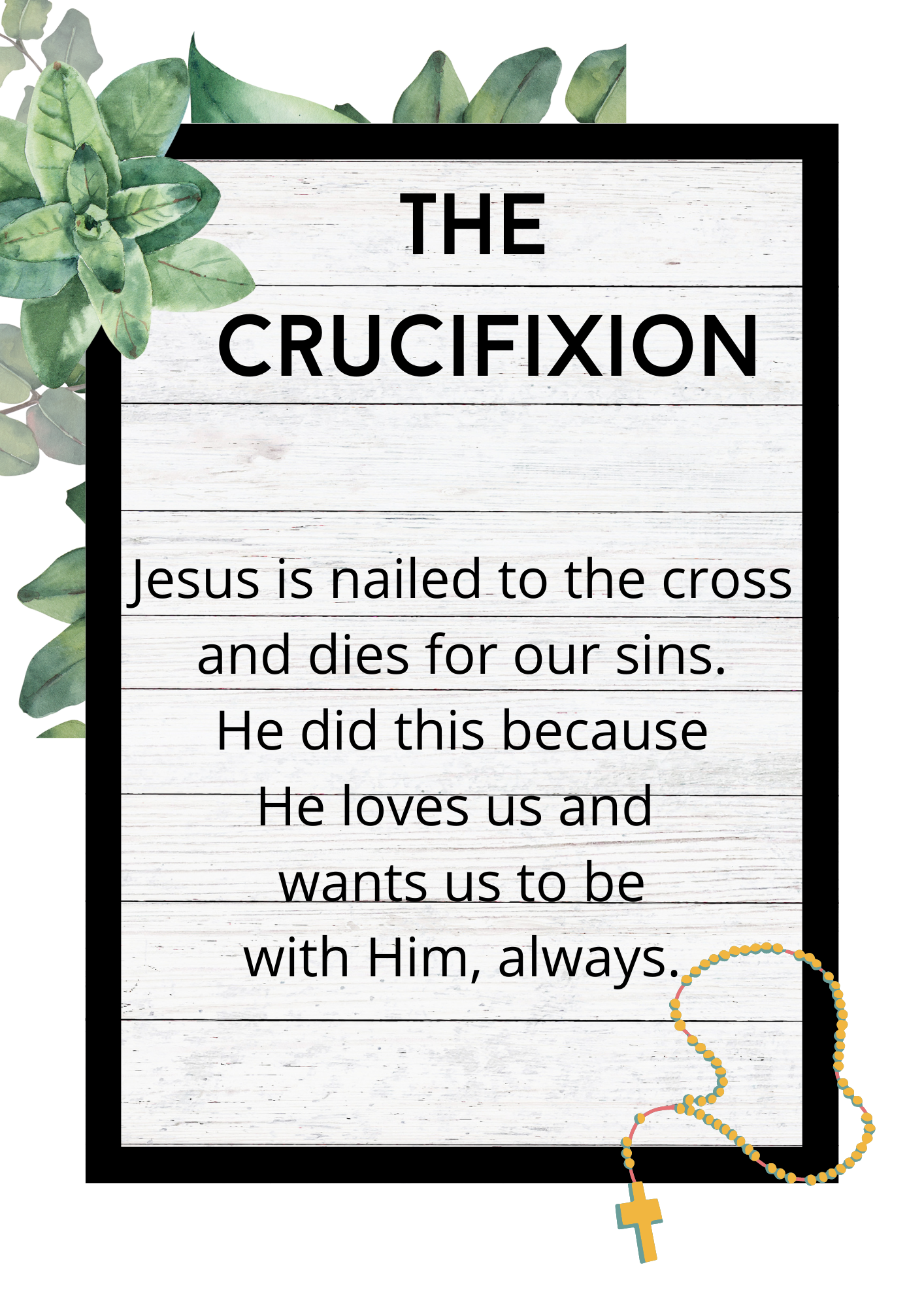 Mysteries of the Rosary Flash Cards