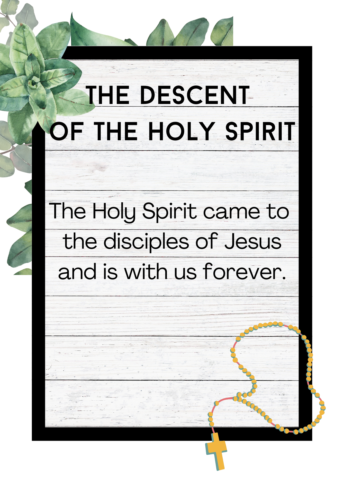 Mysteries of the Rosary Flash Cards
