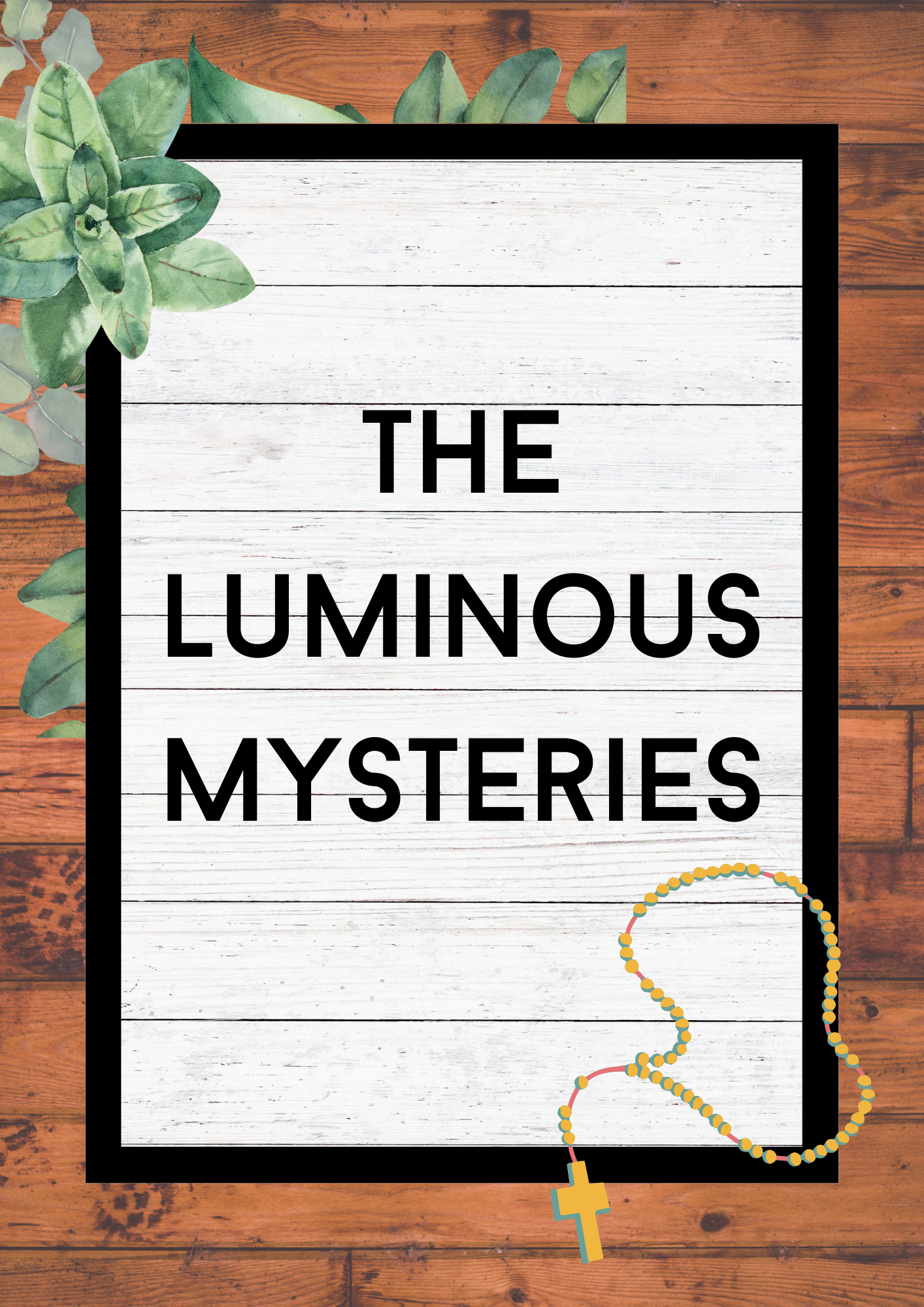 Mysteries of the Rosary Flash Cards