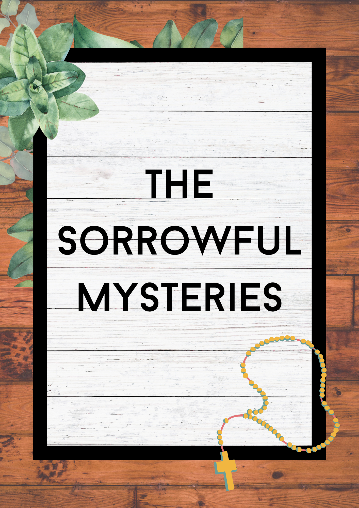 Mysteries of the Rosary Flash Cards