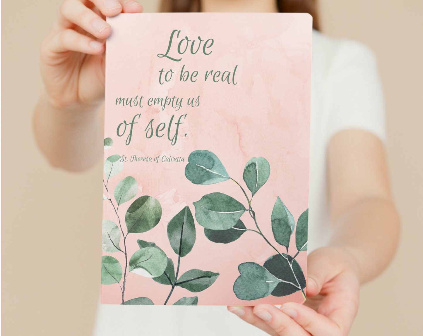 Wedding Gift Physical Print - Saint Theresa of Calcutta quote