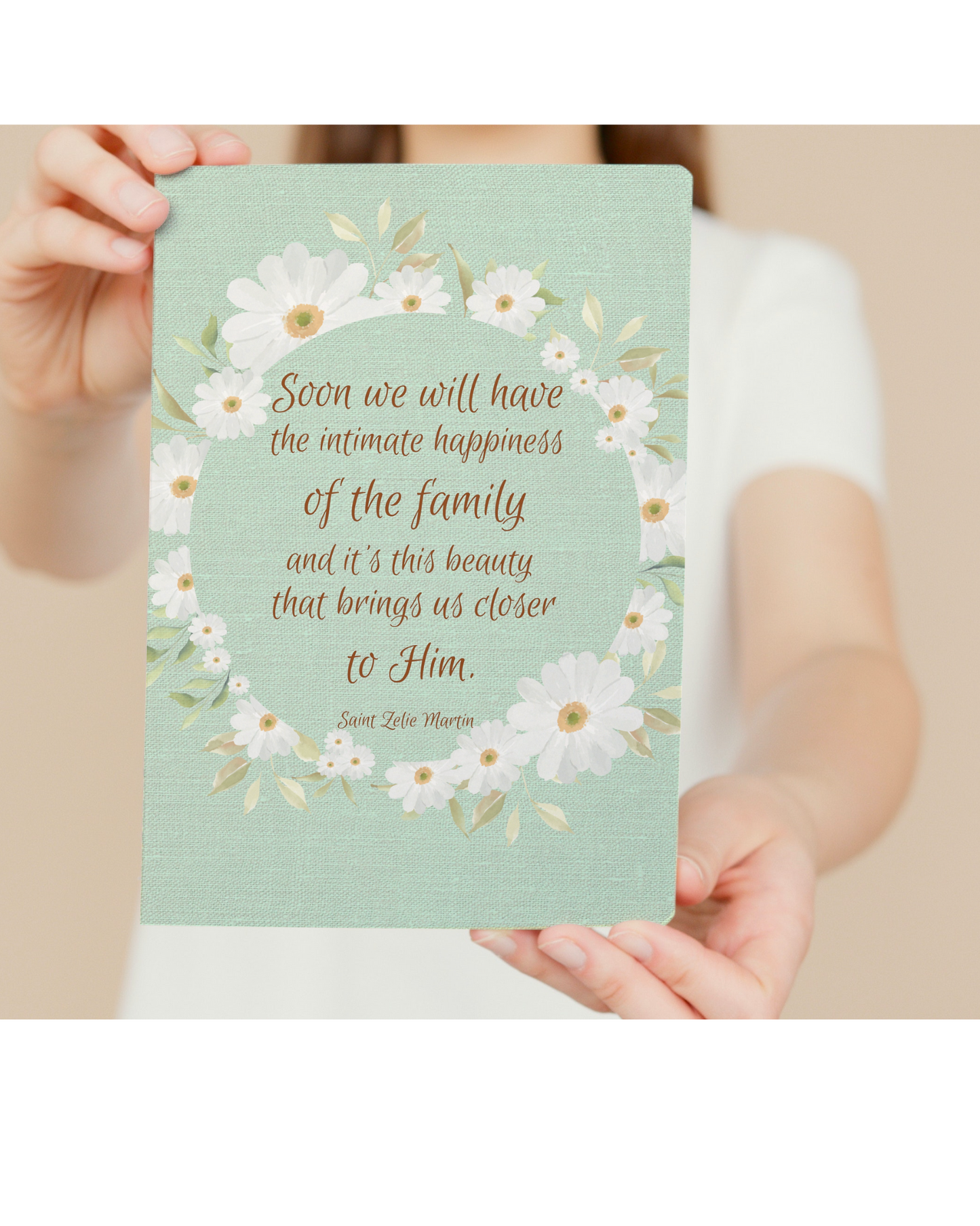 Catholic Wedding Gift Physical Print - Saint Zelie Martin Quote