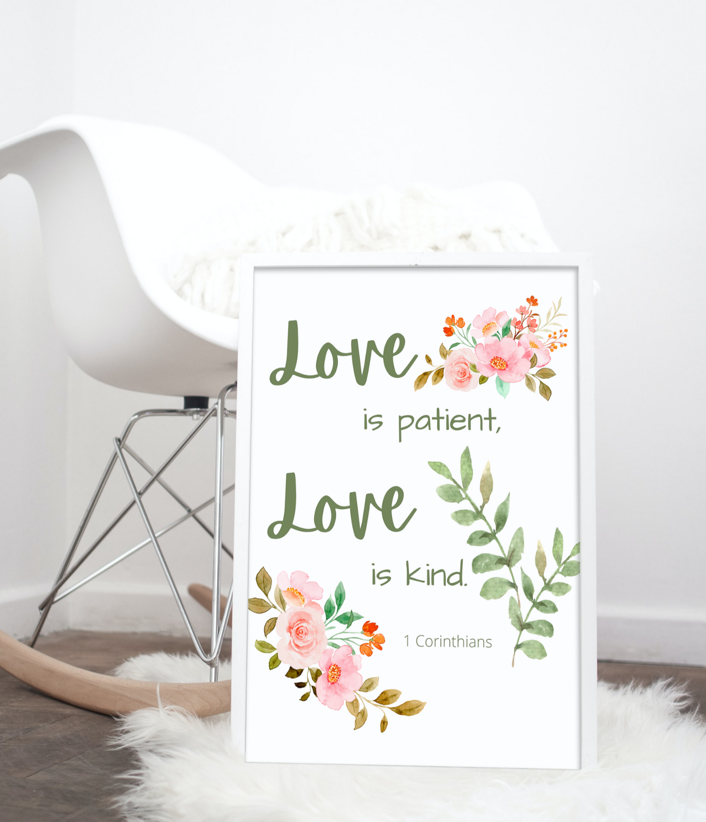 Catholic Wedding Gift Physical Print - Love is Patient