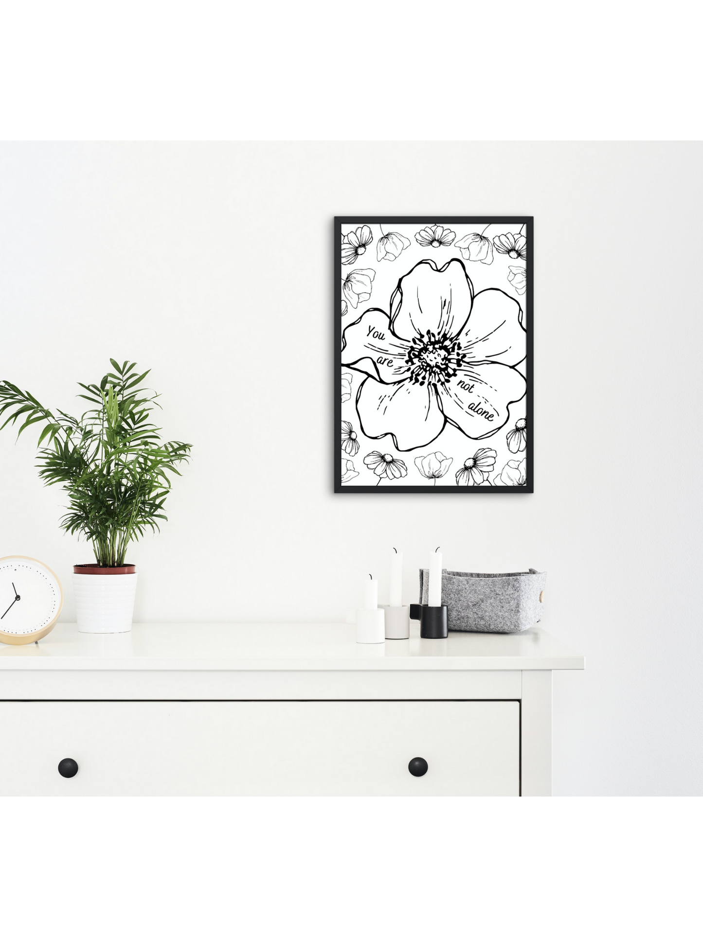 Infertility and Grief Physical Print Wall Art - You Are Not Alone