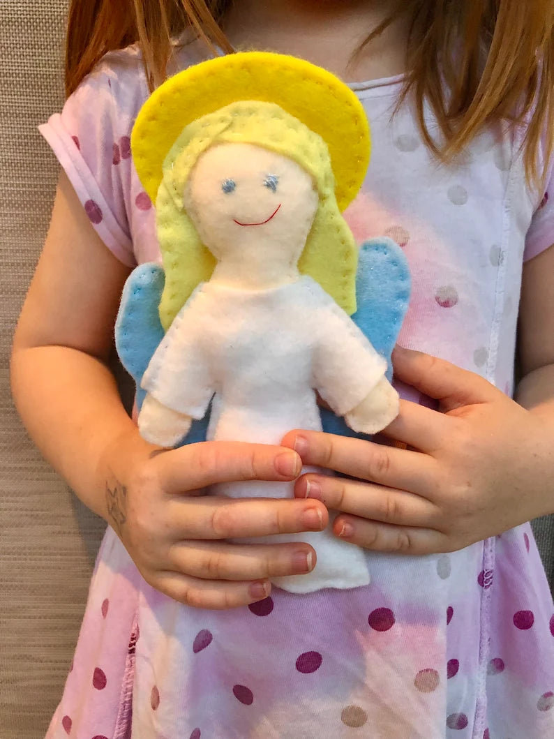 Guardian Angel Felt Doll