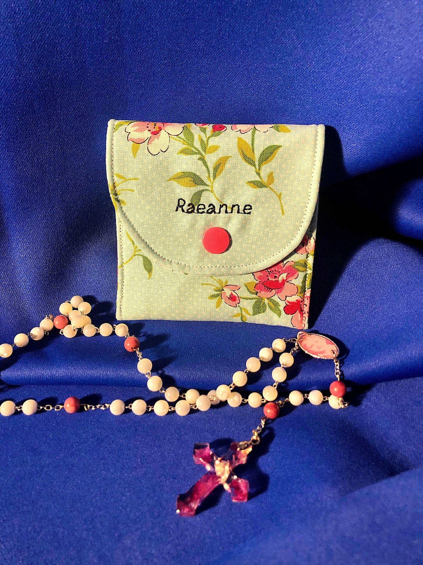 Rosary Pouch personalized / Catholic Mother’s Day gift / First Communion gift