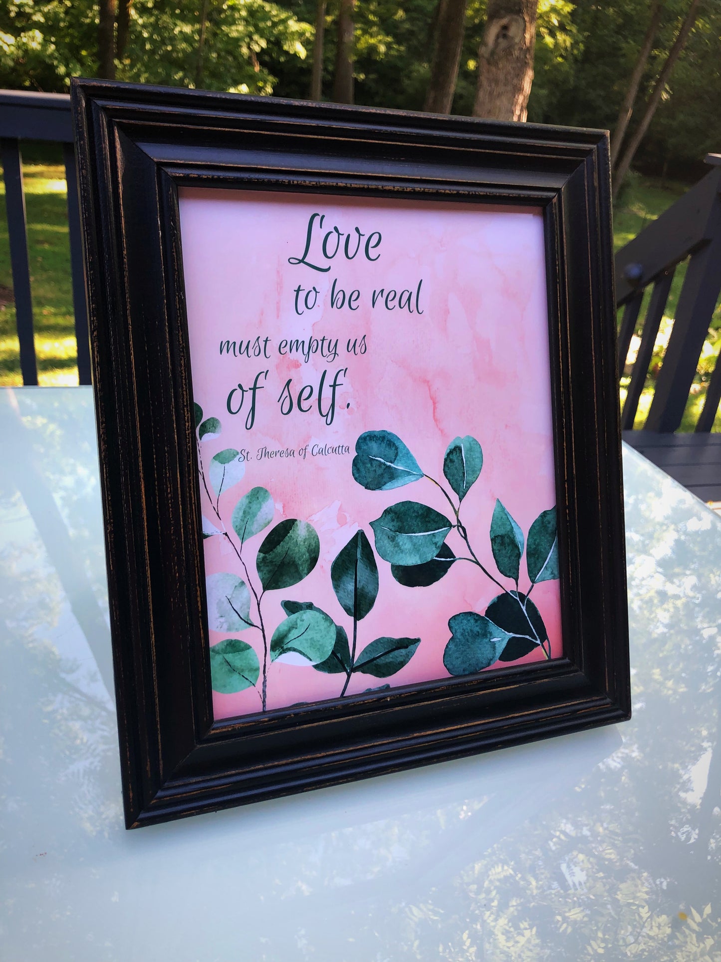 Wedding Gift Physical Print - Saint Theresa of Calcutta quote