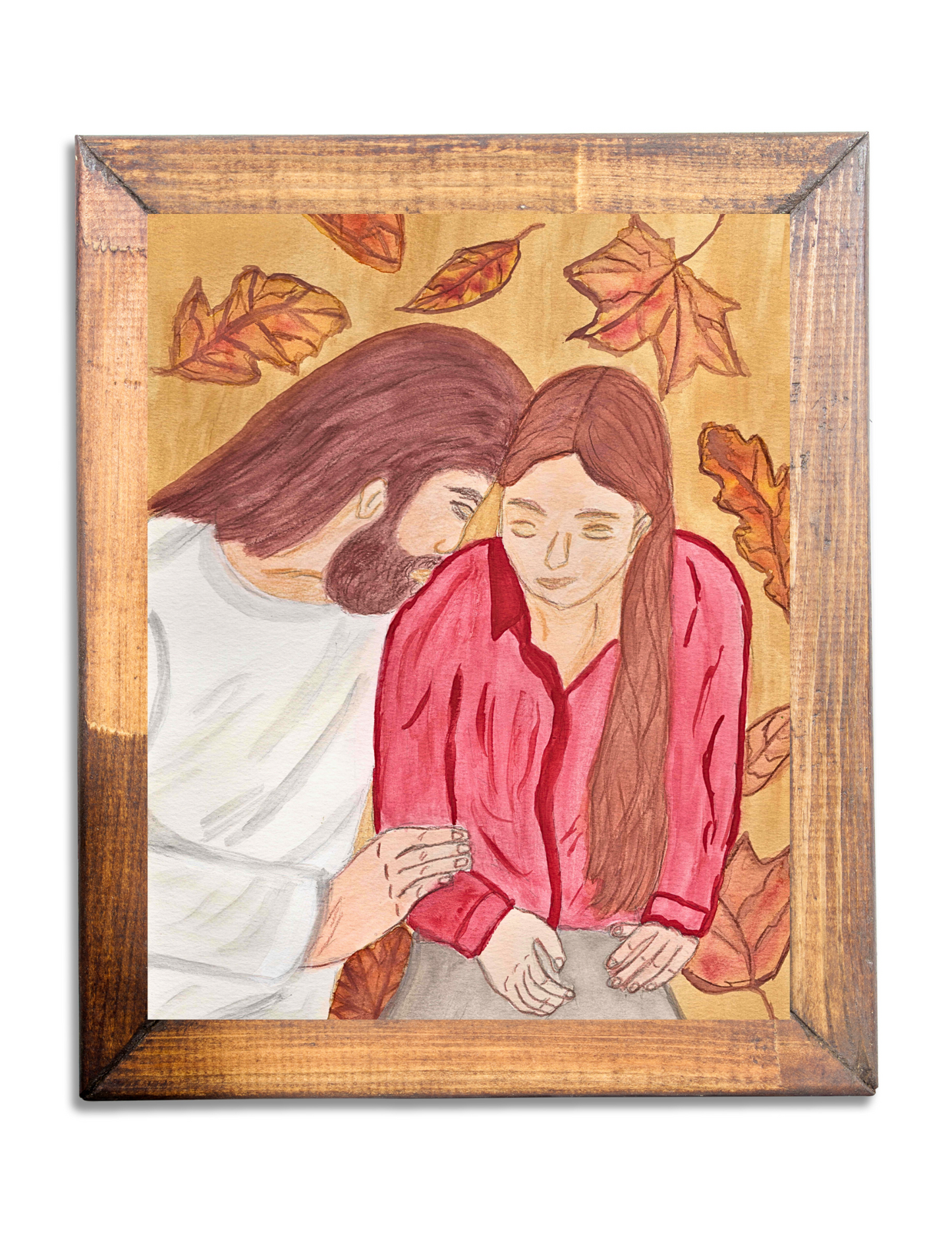 "He is with you in every season" Jesus Christ Wall Art