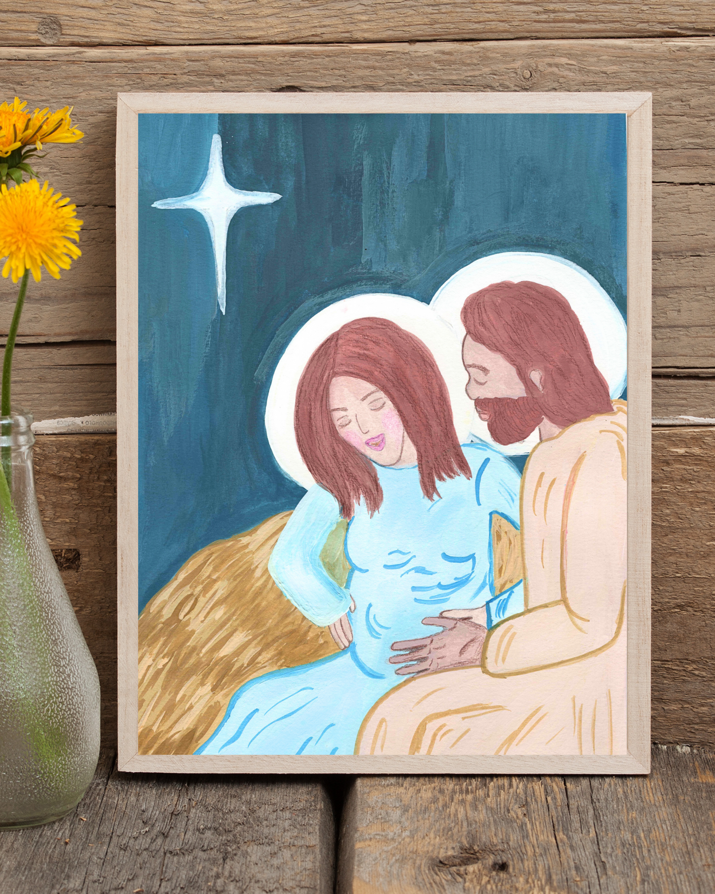 Holy Family Christmas Print