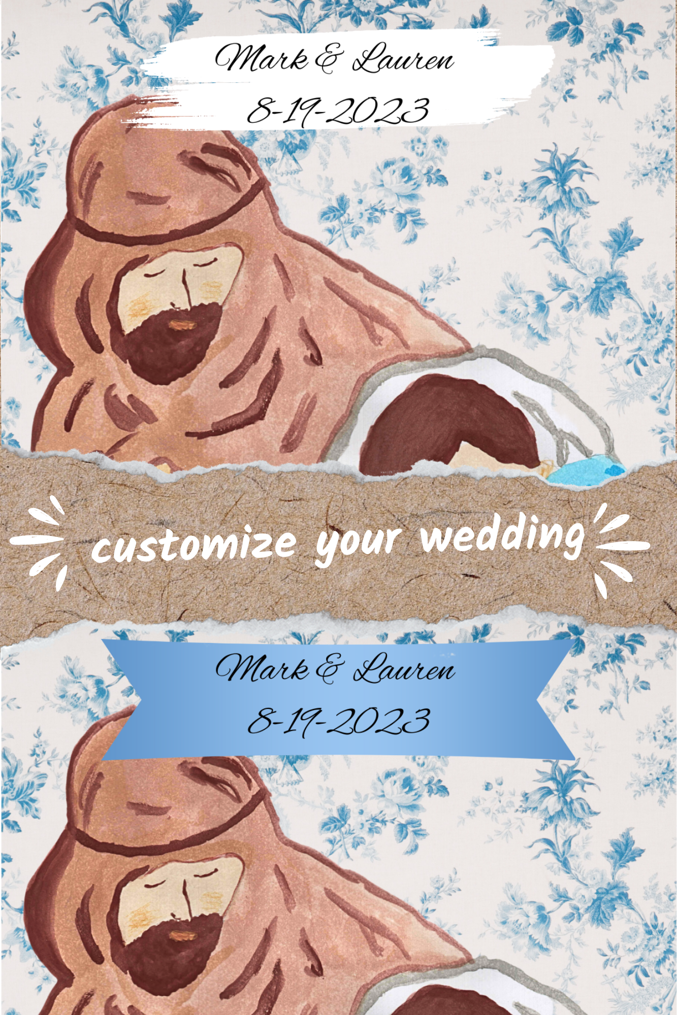 Custom wedding favors - wedding cards