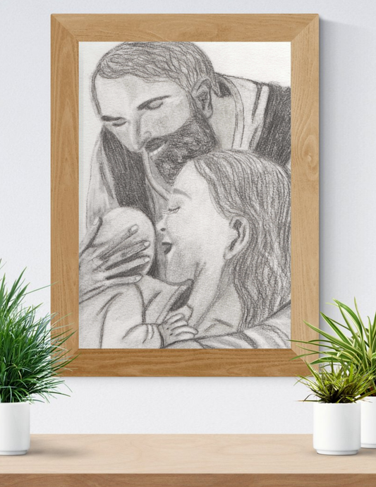 Silent Night Holy Family Print