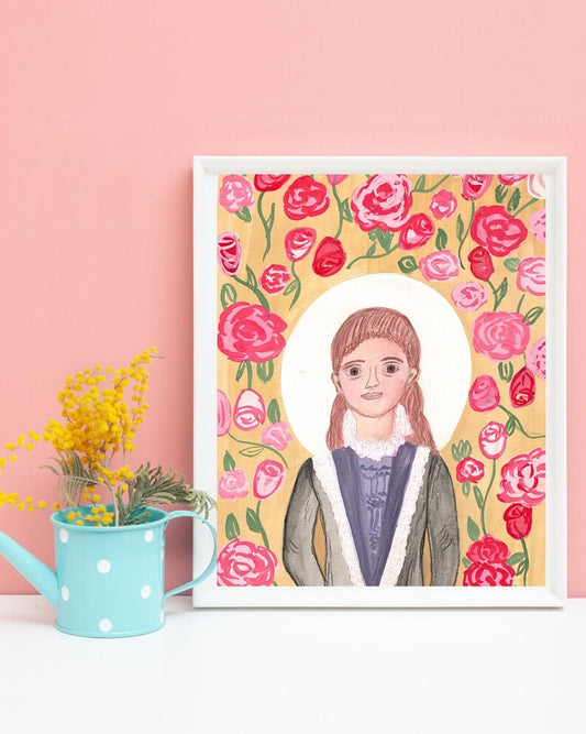 Saint Therese of Lisieux Watercolor Painting