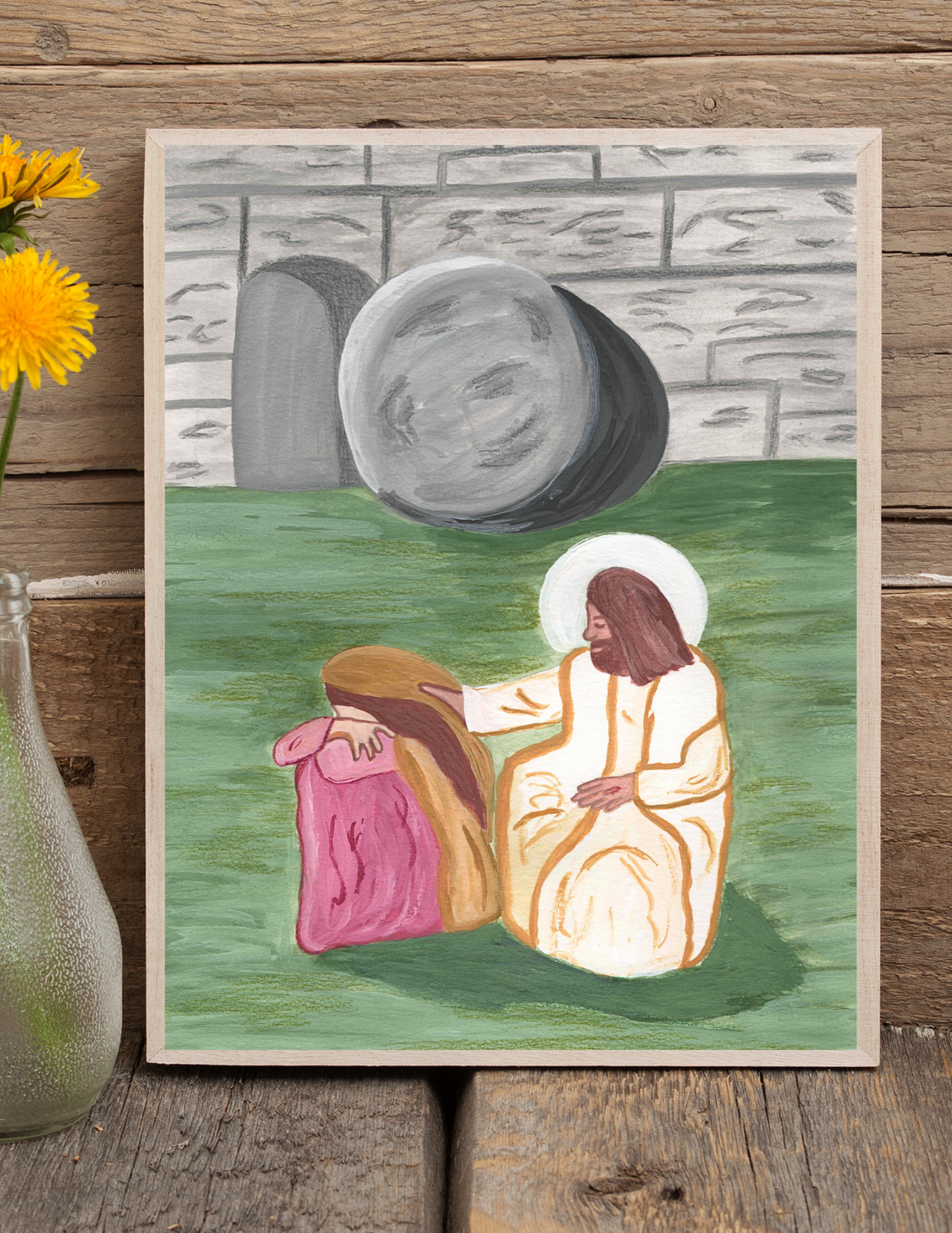 "Mary Magdalene Visits the Tomb" Jesus Christ Wall Art