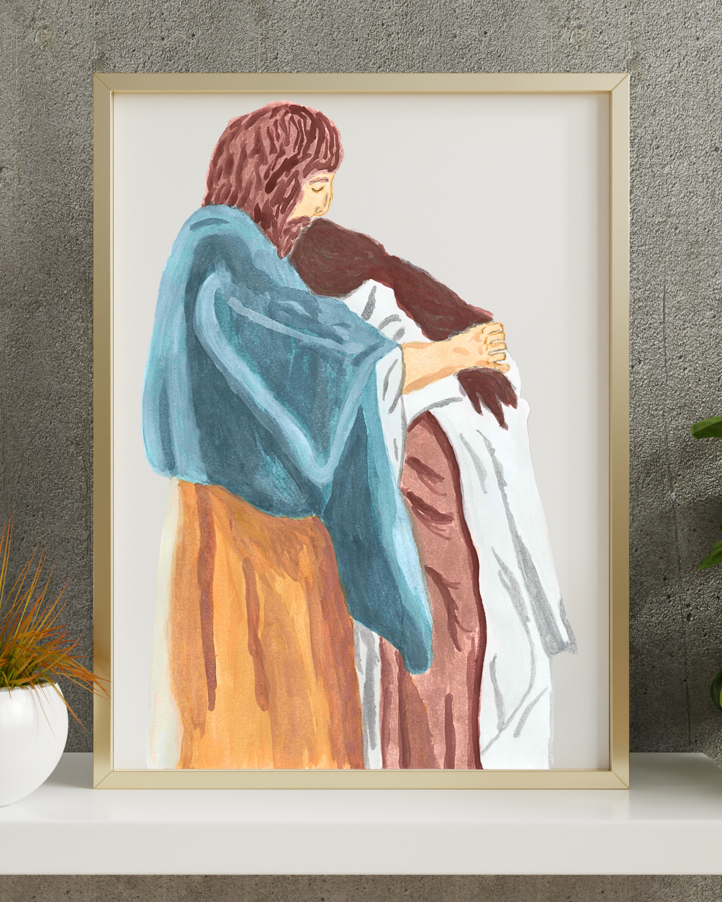 Jesus Healing Mary Magdalene Print