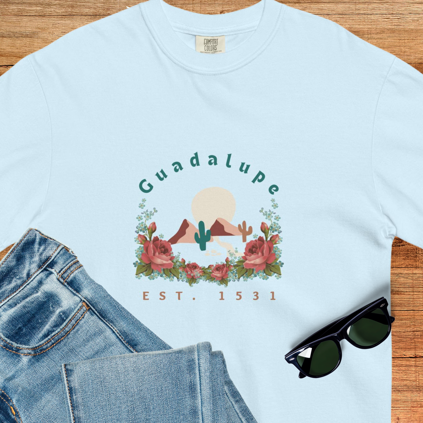 Our Lady of Guadalupe Unisex Comfort Colors t-shirt