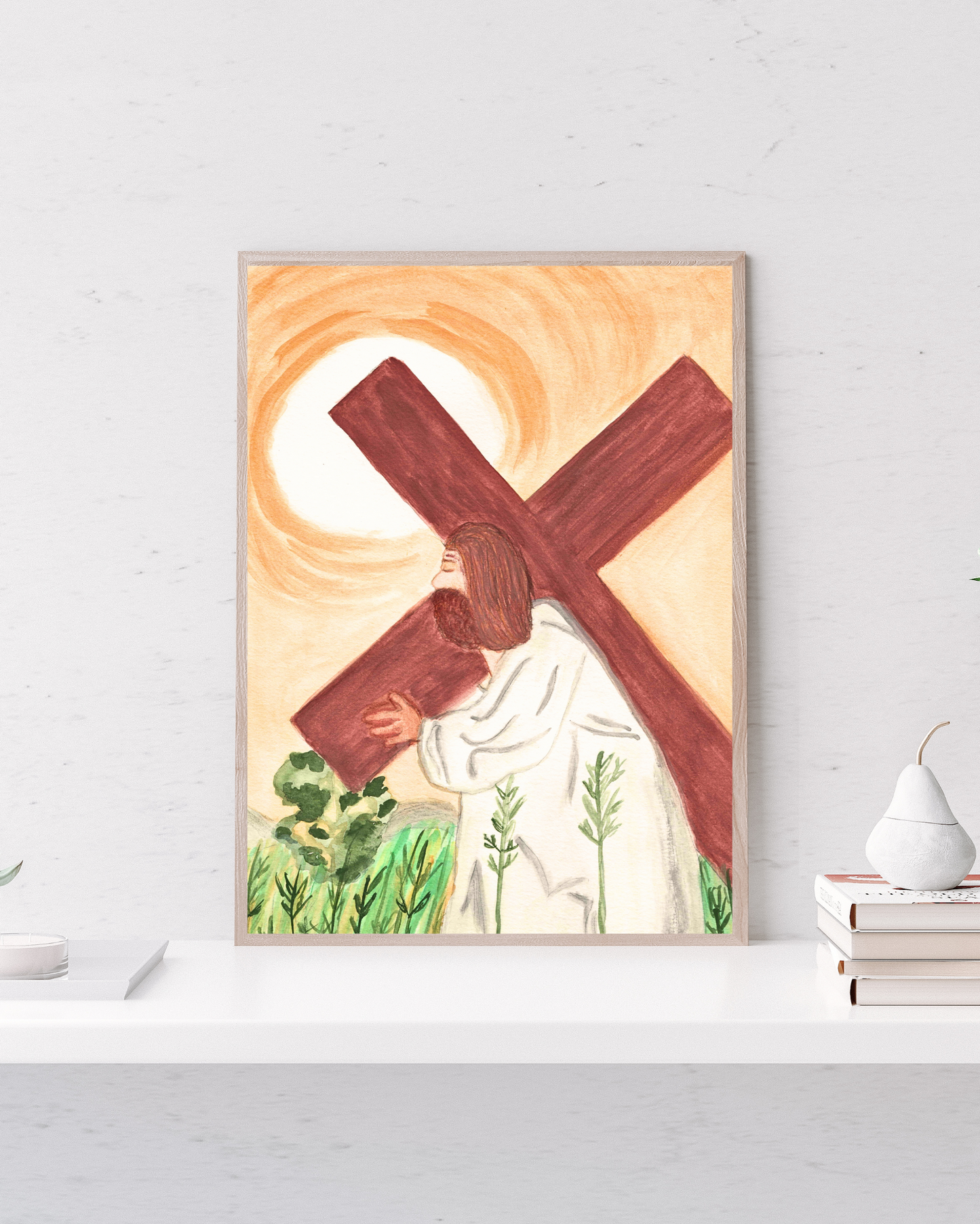 Jesus carries His Cross