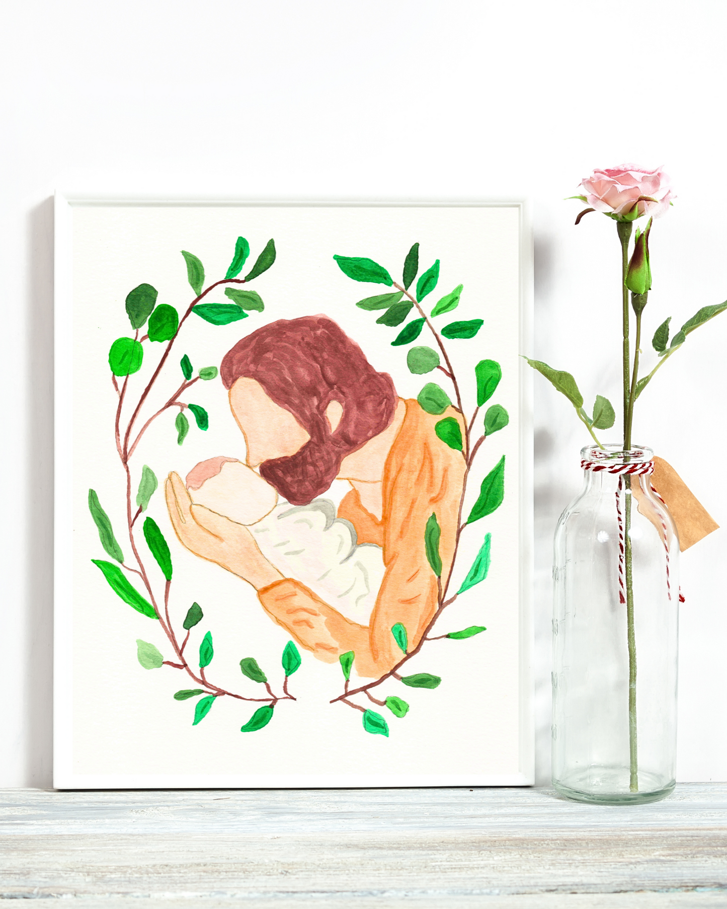 Jesus Christ Kissing Baby miscarriage print