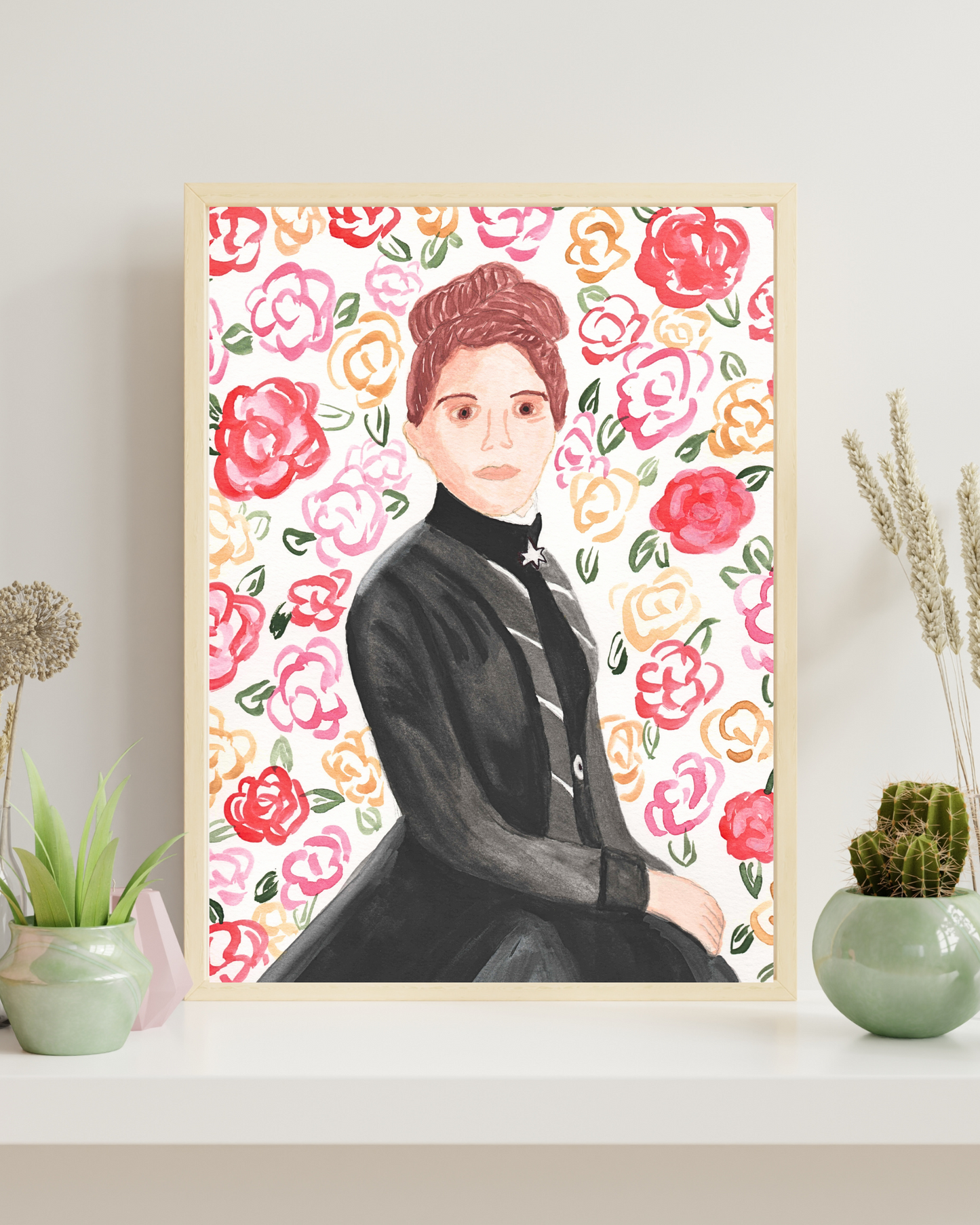 Saint Therese of Lisieux Print - original watercolor painting