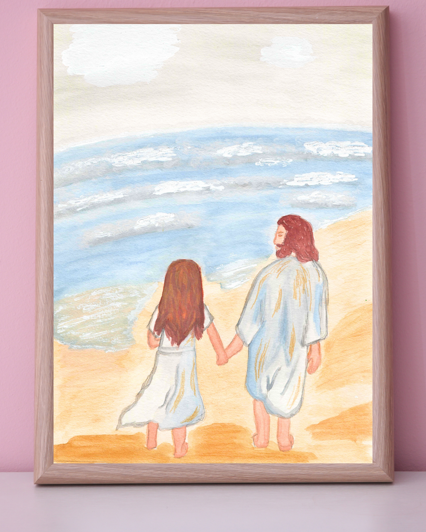 Jesus Lead Me Watercolor Print