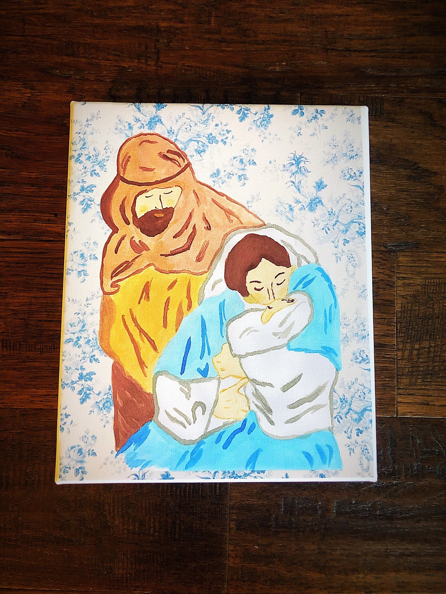 The Holy Family Canvas Board