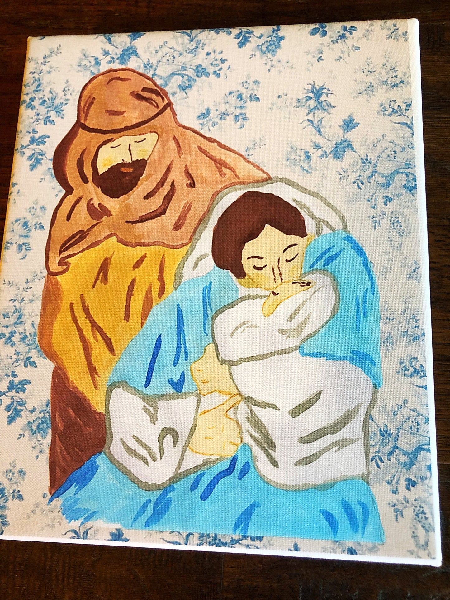 The Holy Family Canvas Board